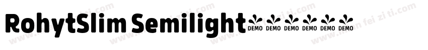 RohytSlim Semilight字体转换